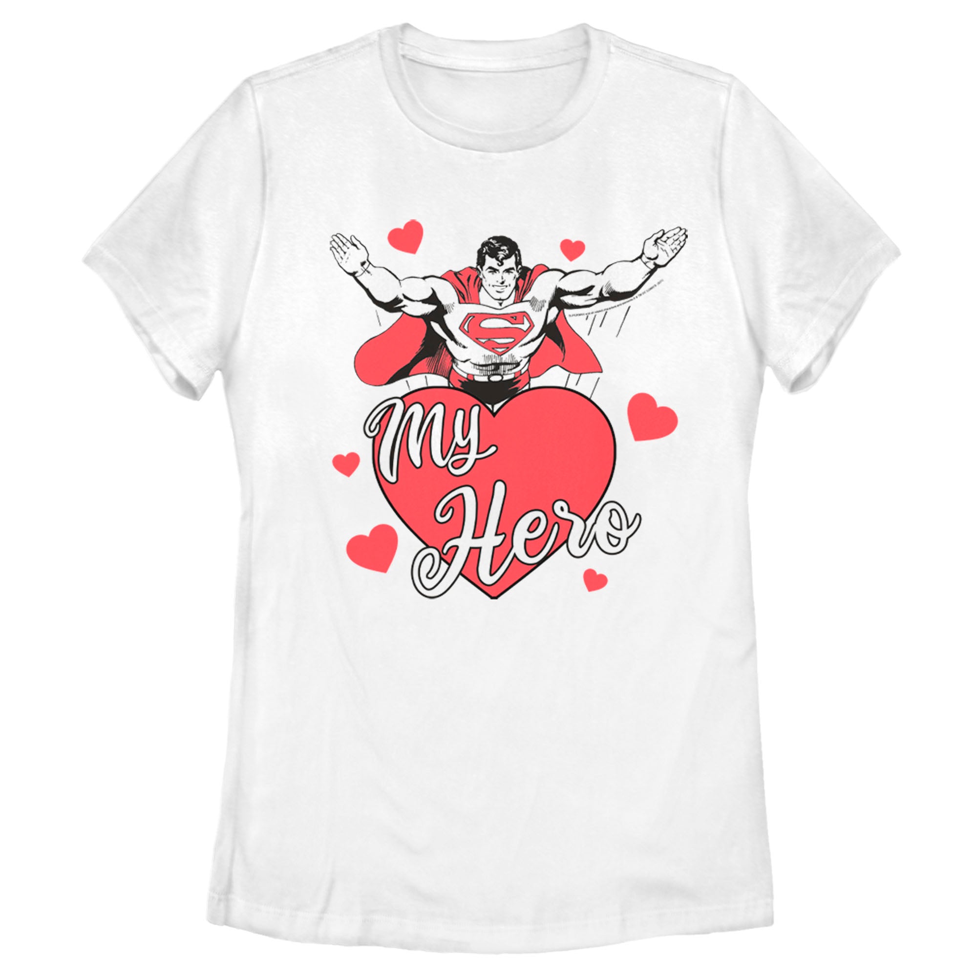 Women’S Superman Valentine’S Day My Hero T-Shirt