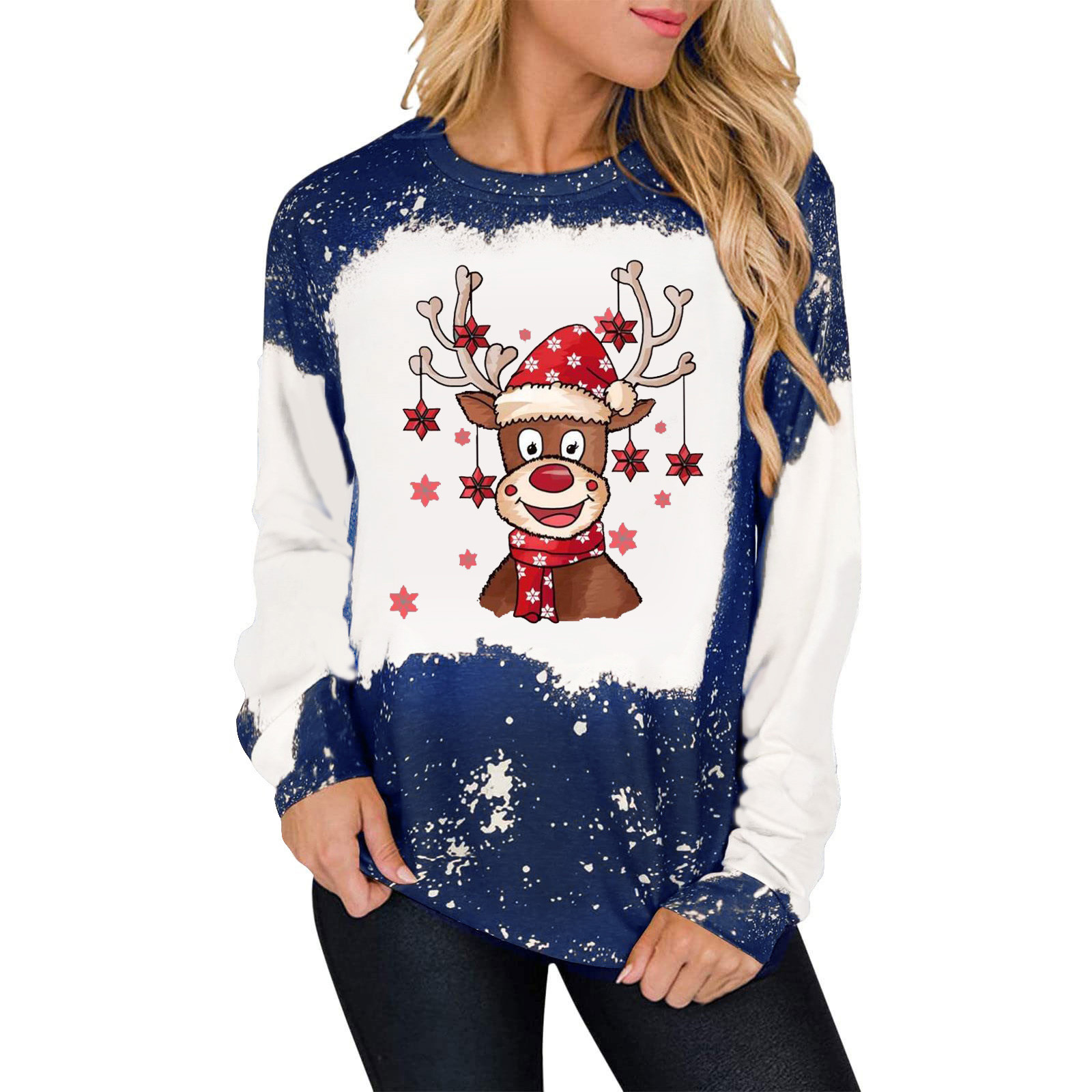 Christmas Snowman Print Crop Top Hoodies Harajuku Oversized Hoodies For Women Plus Size Blusas De Verao Mulher 2022 Sweatshirt alx