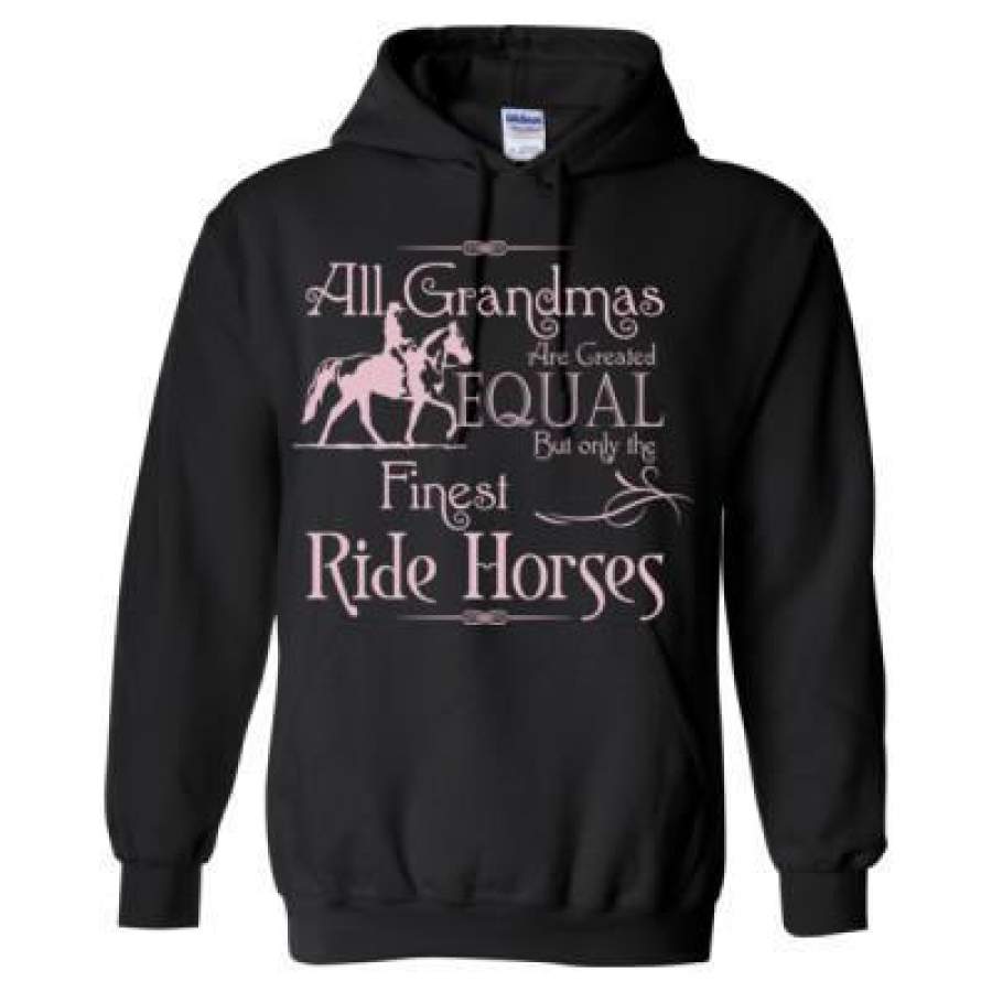 AGR All Grandmas Are Created Equal But Only The Finest Ride Horses – Heavy Blend™ Hooded Sweatshirt