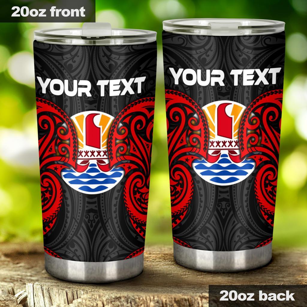 Tahiti Polynesian Custom Personalised Tumbler – Tahiti Spirit Red – BN12