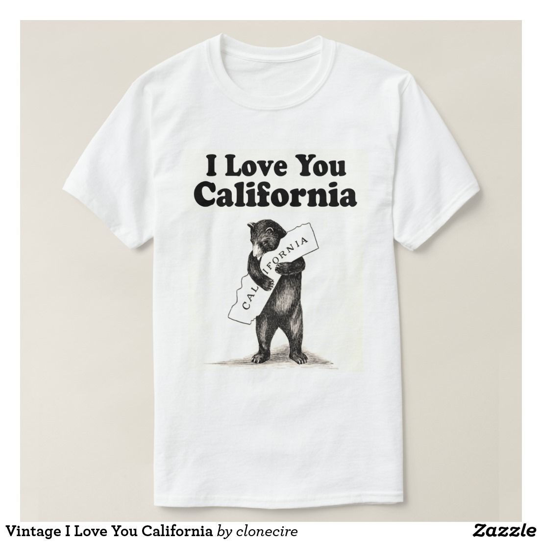 Vintage I Love You California Shirt