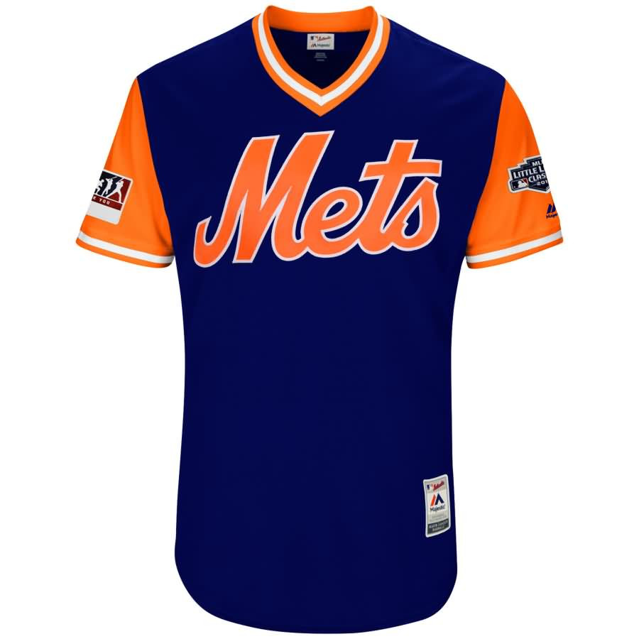 Todd Frazier Toddfather New York Mets Majestic 2018 MLB Little League Classic Jersey – Scarlet/light Blue