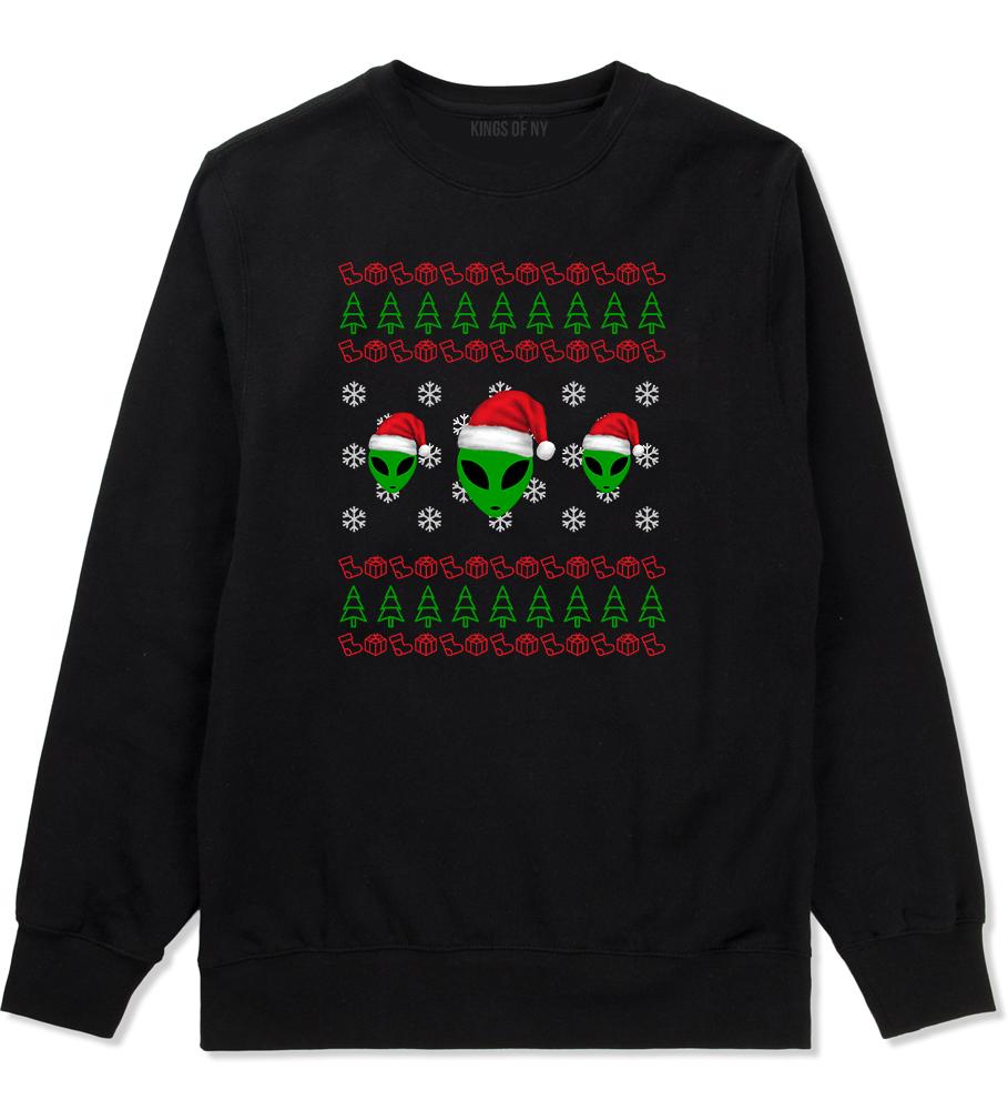 Alien Ugly Christmas Mens Crewneck Sweatshirt