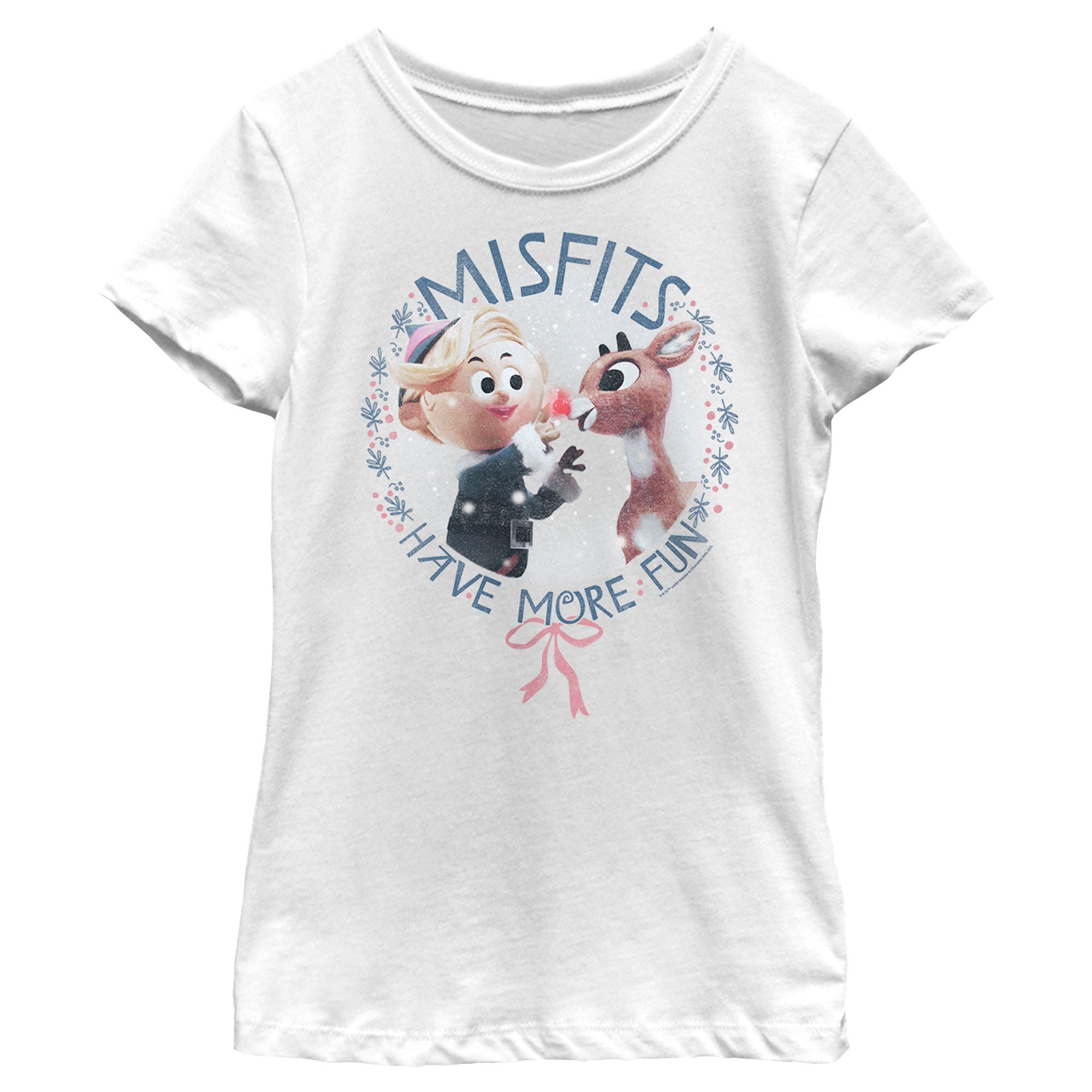 Rudolph The Red-Nosed Reindeer Girl’S Misfits Have More Fun  T-Shirt