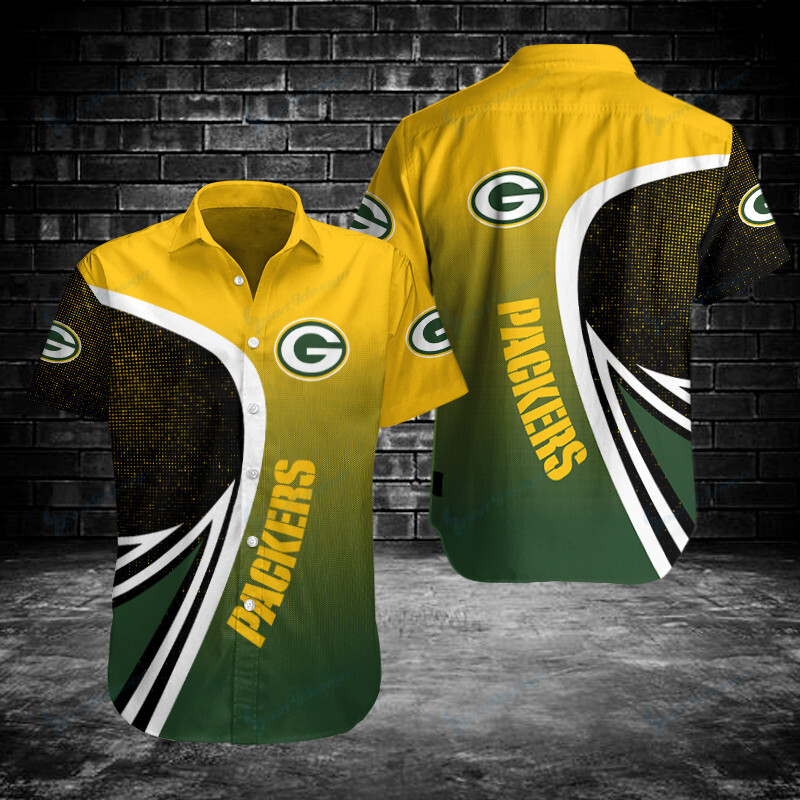 Green Bay Packers Button Shirts Bg49