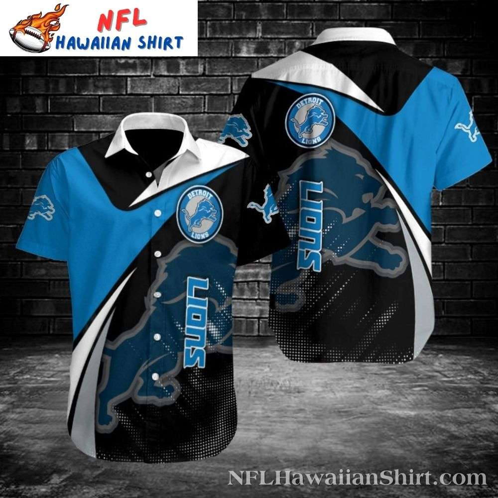 Casual Cool Detroit Lions Wave Hawaiian Shirt