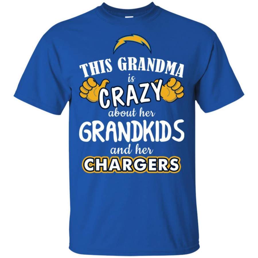 This Grandma Is Crazy About Her Grandkids And Her Los Angeles Chargers T Shirt