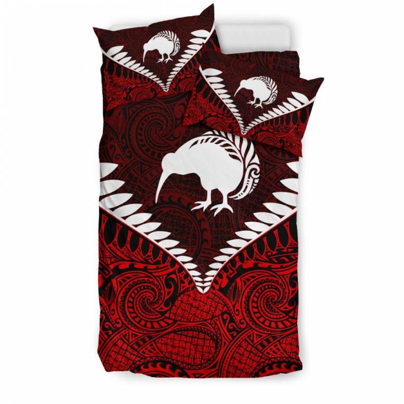 New Zealand Koru Bedding Set, Kiwi Bird Duvet Cover And Pillow Case 01 ...