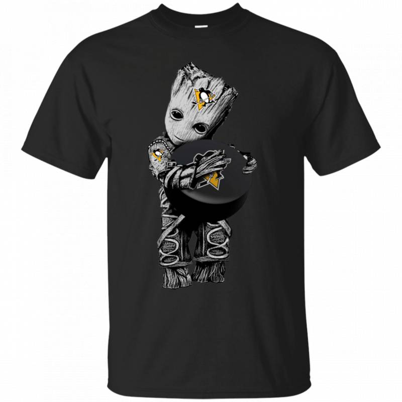 Pittsburgh Penguins Guardians Of The Galaxy Groot Hockey T shirts