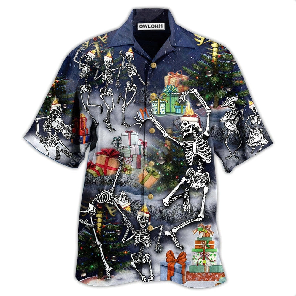 Skull Dancing With Christmas Hawaii Shirt Ha104519