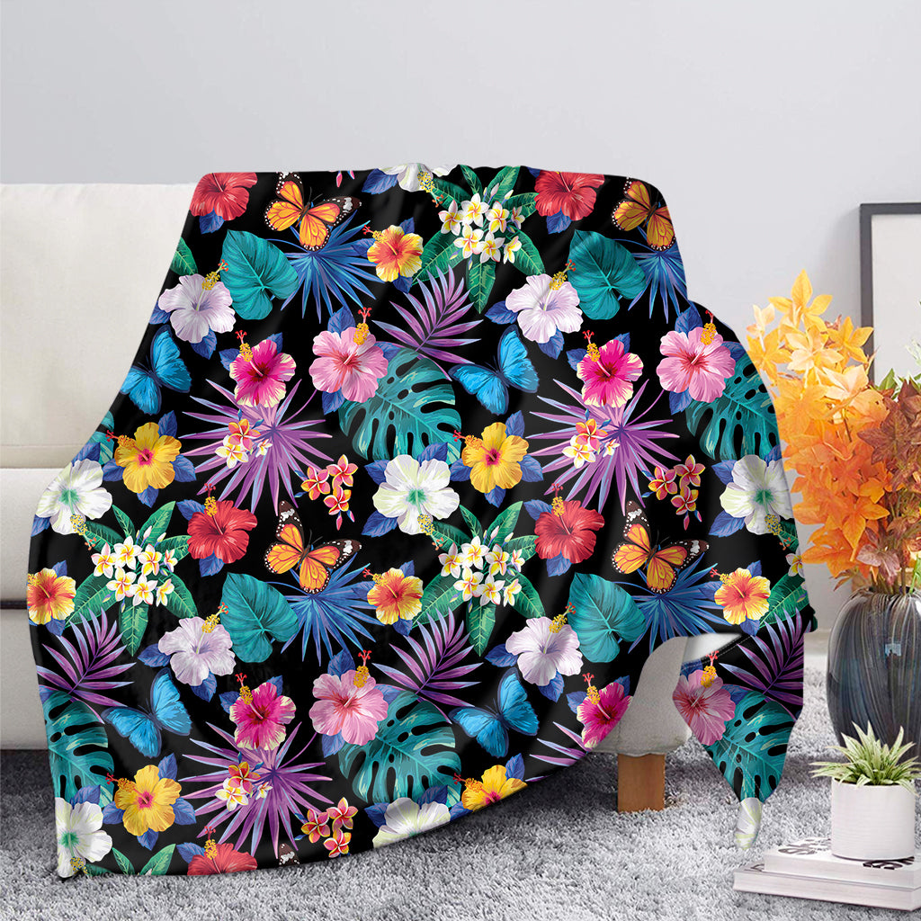 Colorful Tropical Jungle Hawaii Print Blanket Ha66998