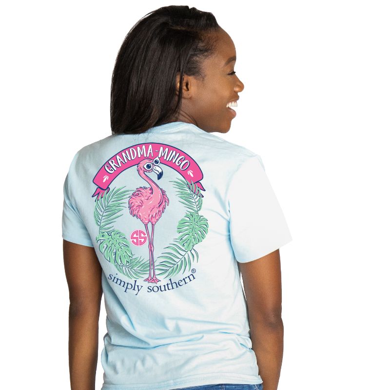 Simply Southern Preppy Grandma Flamingo T-Shirt