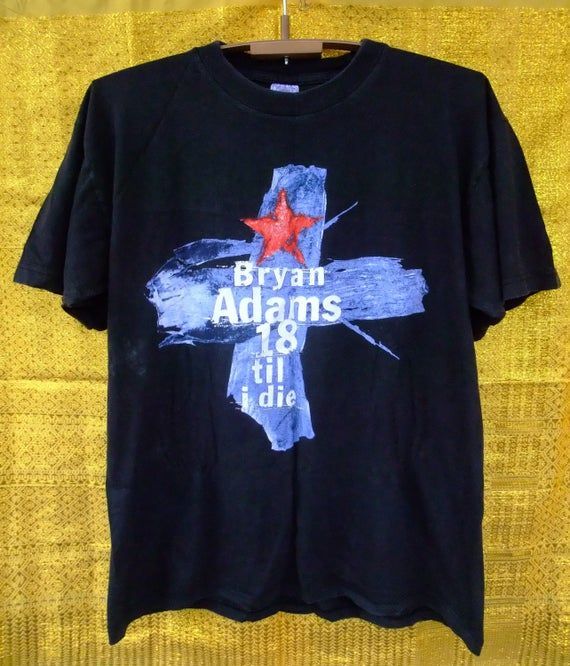 Shirt Org Vtg 1992 Bryan Adams 18 Till I Die Tour 1996 Sting Elton John George Michael Billy Joel Eric Clapton Bruce Springsteen Tina Turner Shirt