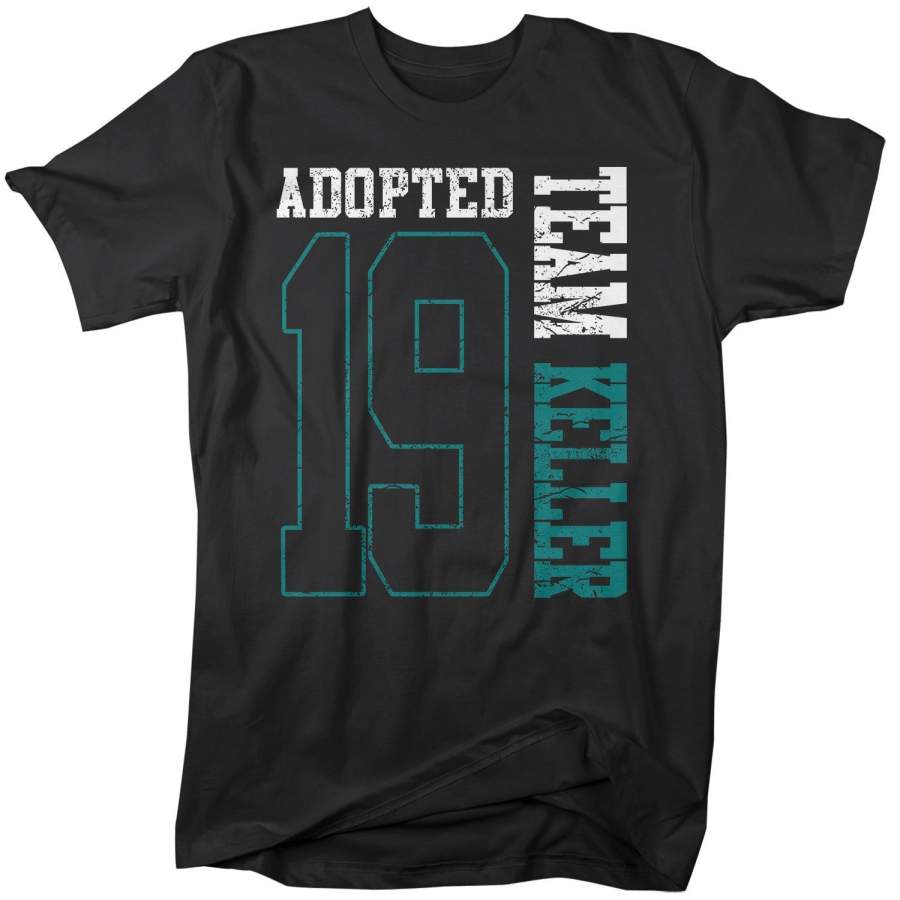 Men’s Personalized Adopted T Shirt Matching Custom Matching Family Shirts Adoption Adopting Tee Athletic Team TShirt