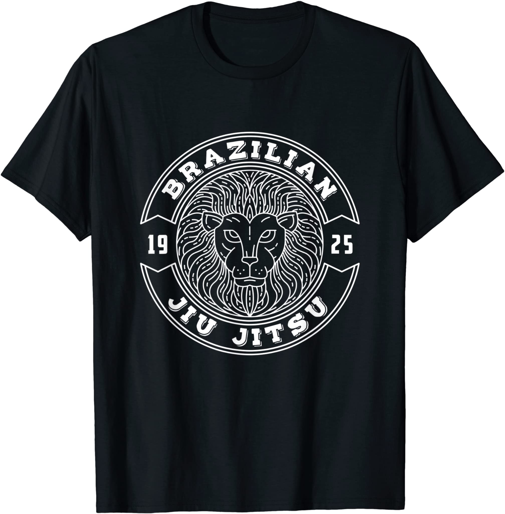 Vintage Brazilian Jiu Jitsu Lion Bjj Mma Mix Martial Arts T-Shirt