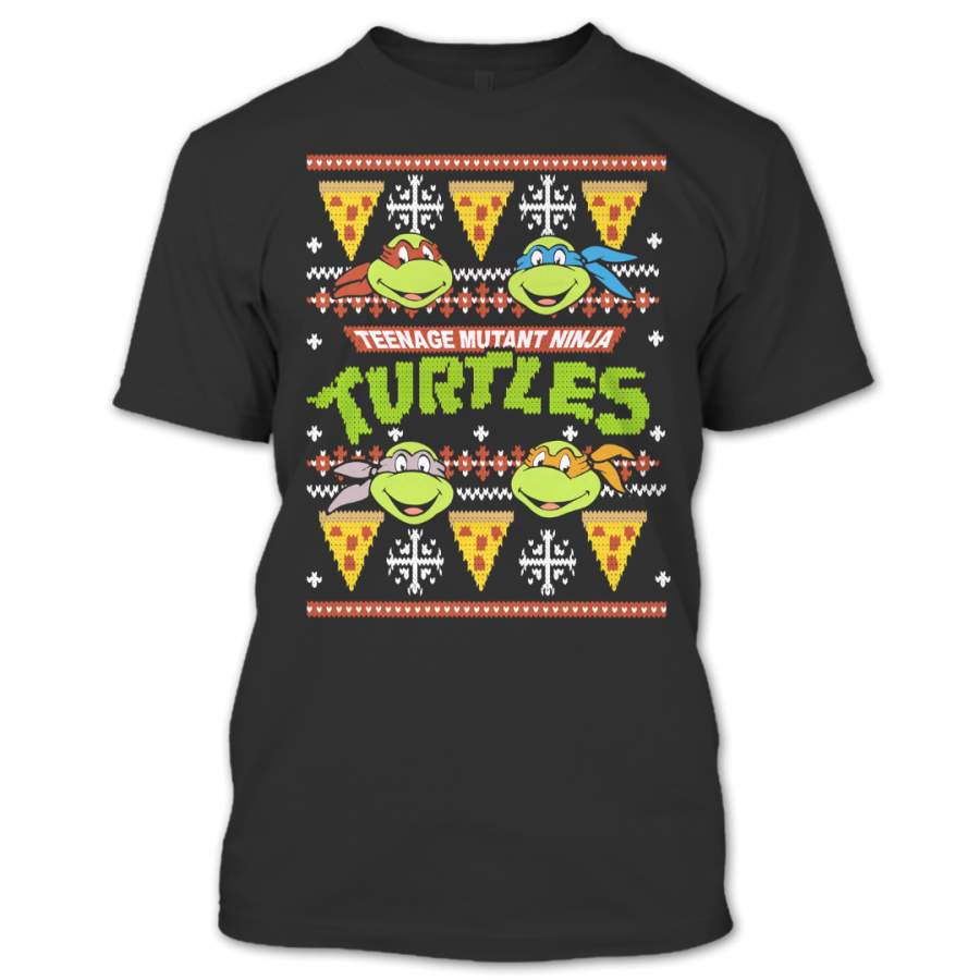 Ugly Christmas Sweater T-Shirt, Teenage Mutant Ninja Turtles Christmas T Shirt