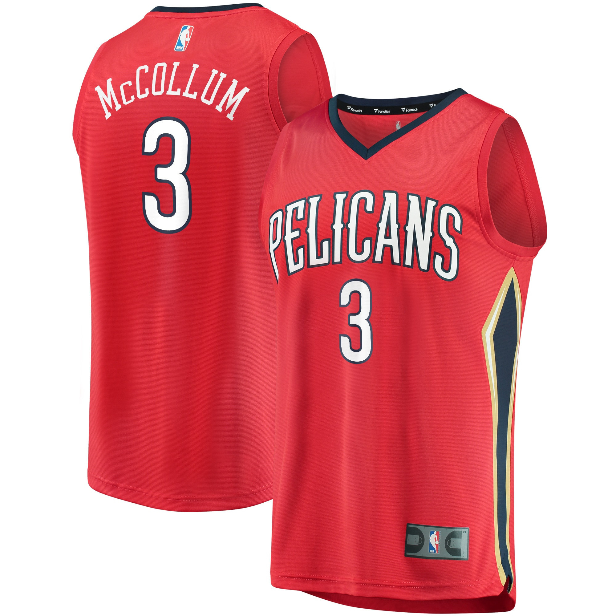 C.j. Mccollum New Orleans Pelicans Fanatics Branded 2021/22 Fast Break Replica Player Jersey Red – Statement Edition NBA