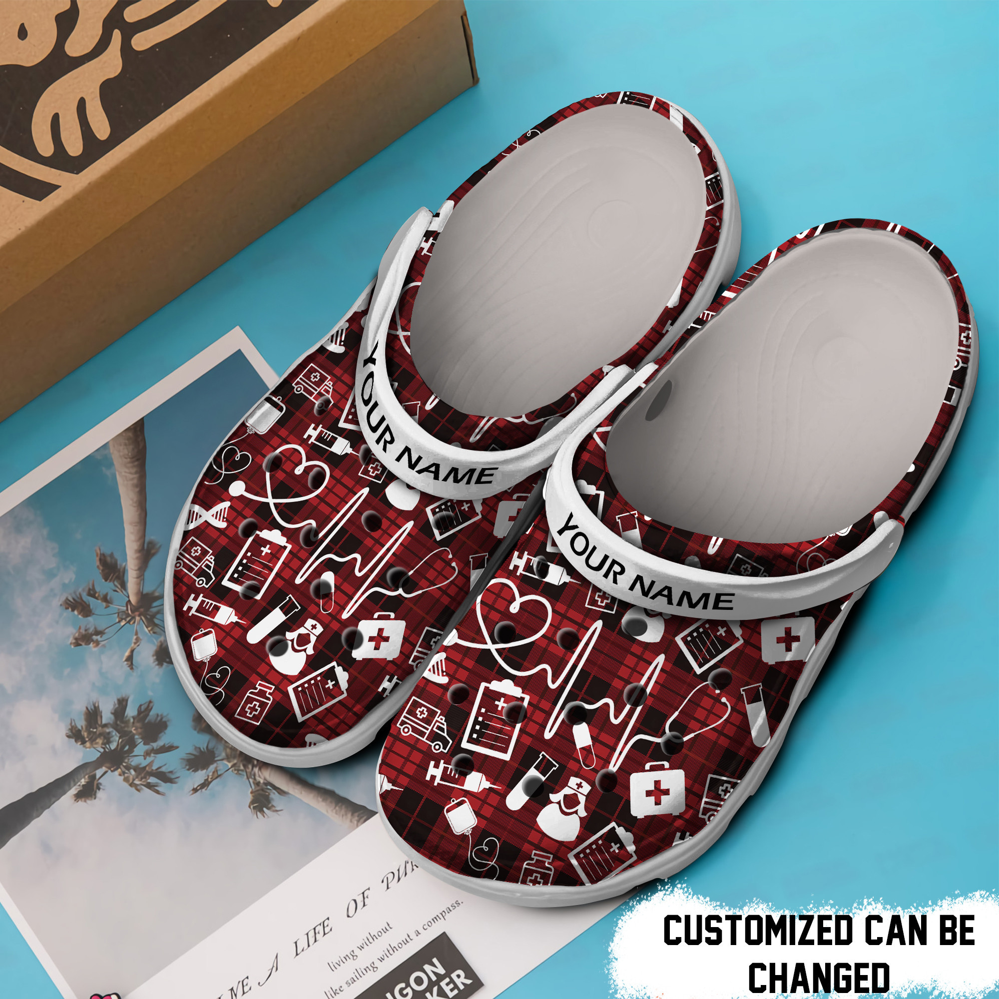 Nurse Crocss Nurse Personalized Clog Shoes With Nursing Symbols ...