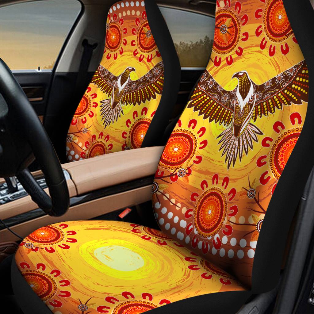 Aboriginal Decors Australian Gifts Power Eagle Car Seat Covers