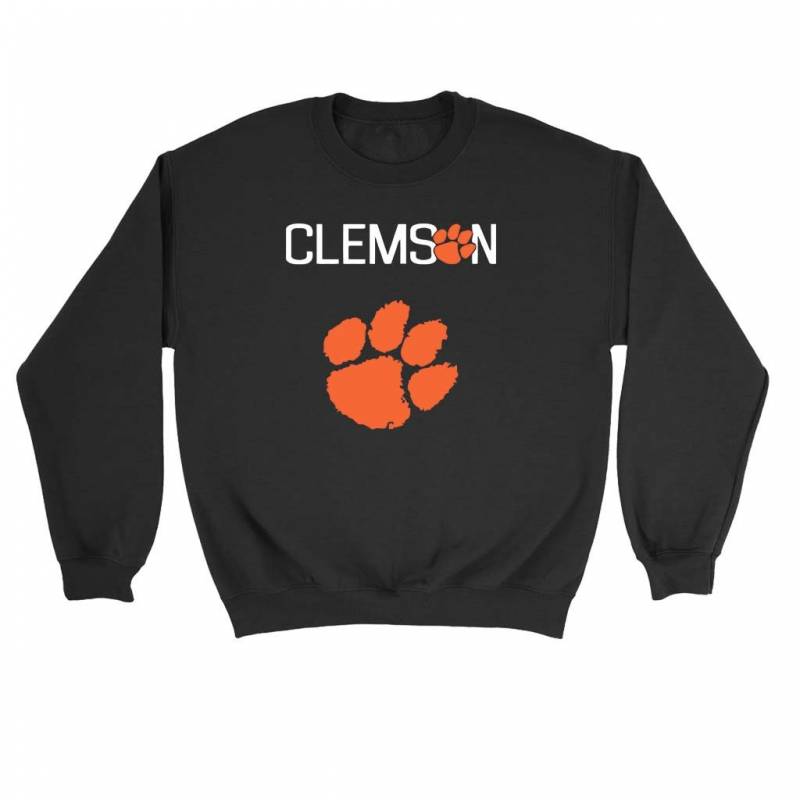 Clemson Tigers Tiger Paw Logo Sweatshirt