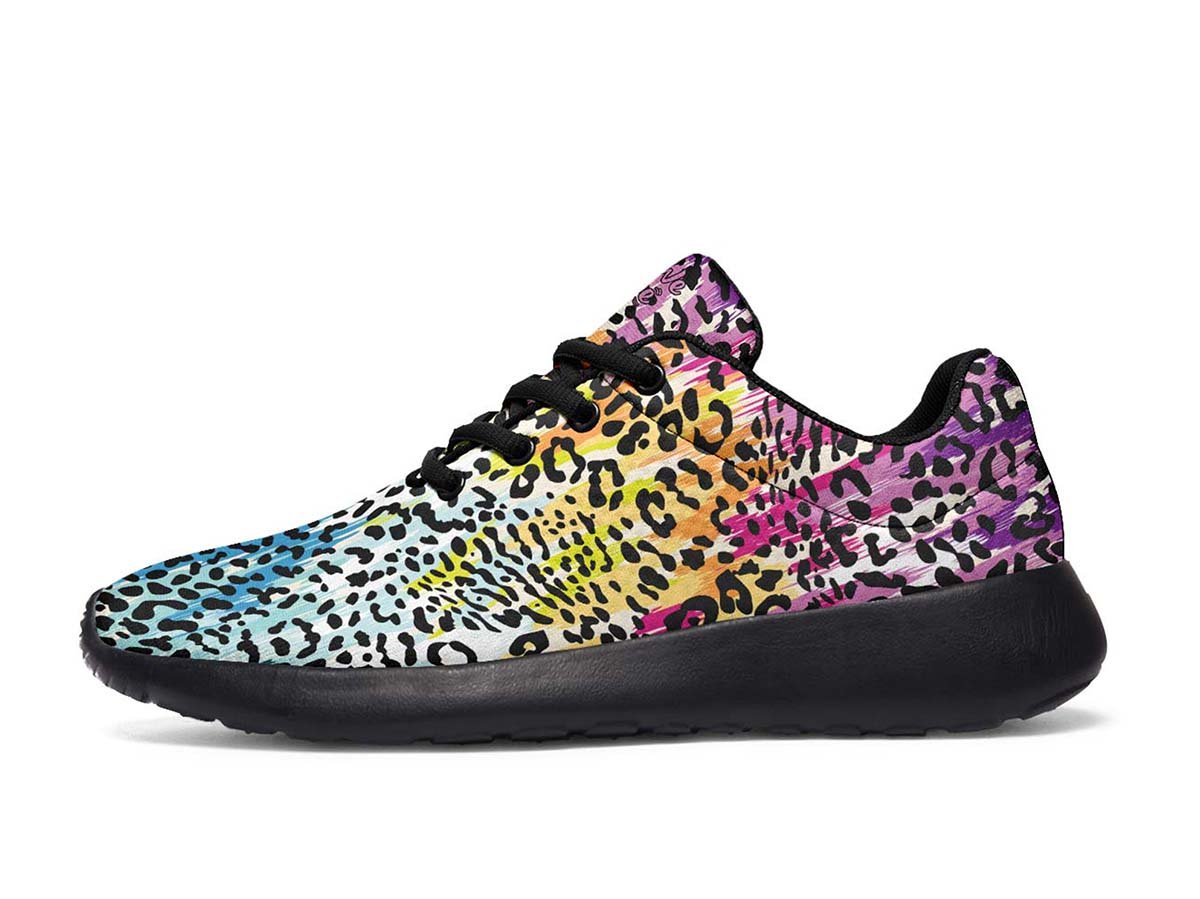 Colorful Leopard Spots, Sneakers, Running Shoes, Custom Sneakers, Vegan Shoes, Men’S Shoes, Woman’S Shoes, Custom Printed, Abstractprint