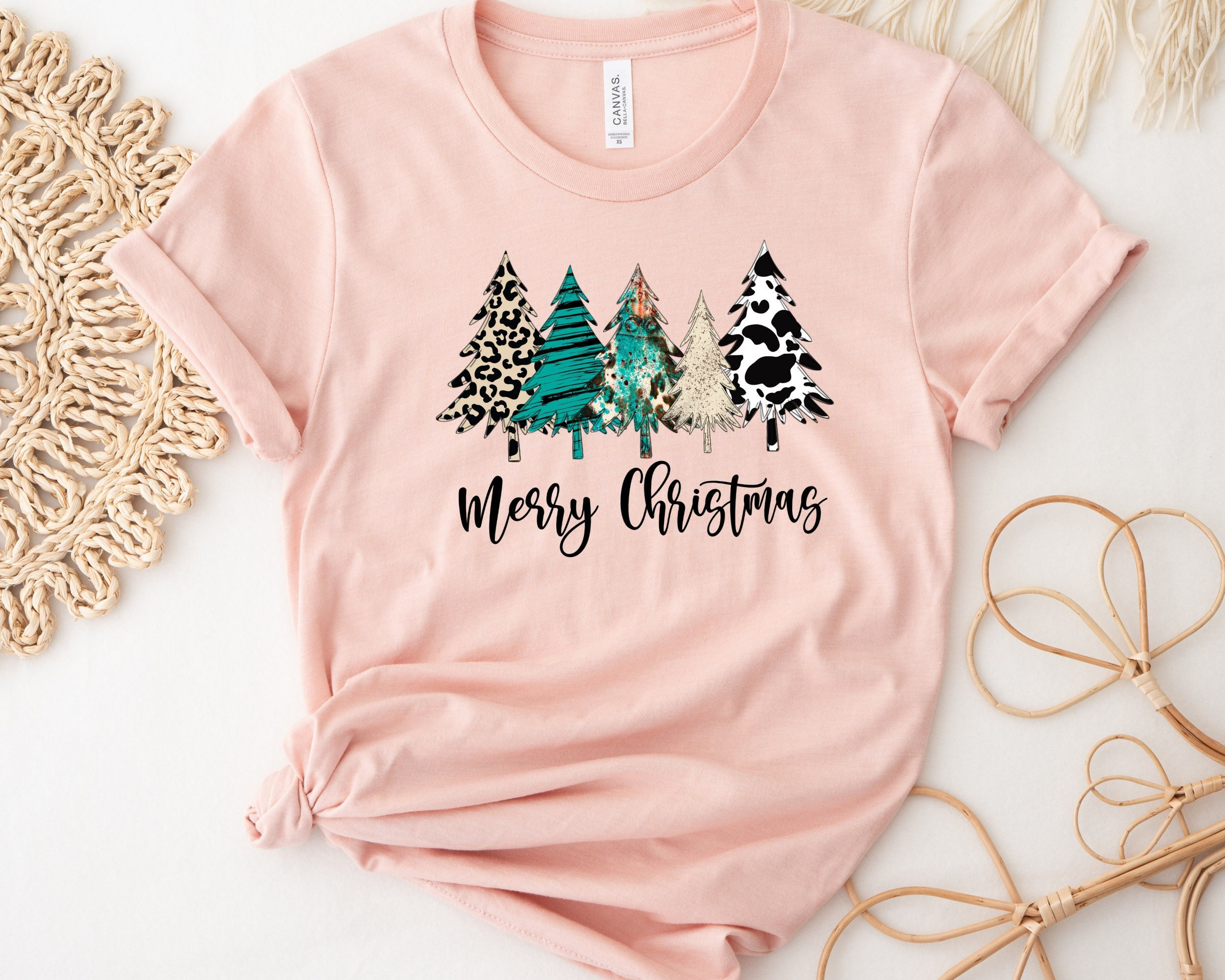 Merry Christmas Shirt, Christmas Tree Shirts, Buffalo Pattern Shirt, Holiday Shirt, Gift Family Shirt, Leopard Tree Shirt, Xmas Shirt Iconictees