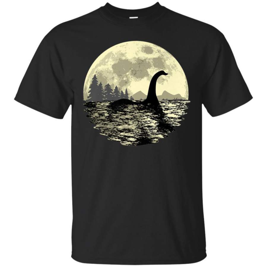 AGR Loch Ness Monster Moonlight Lake Swim Premium Tshirt Jaq T-shirt