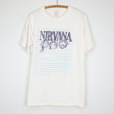 Vintage 1997 Nirvana Notebook Paper Shirt 2750