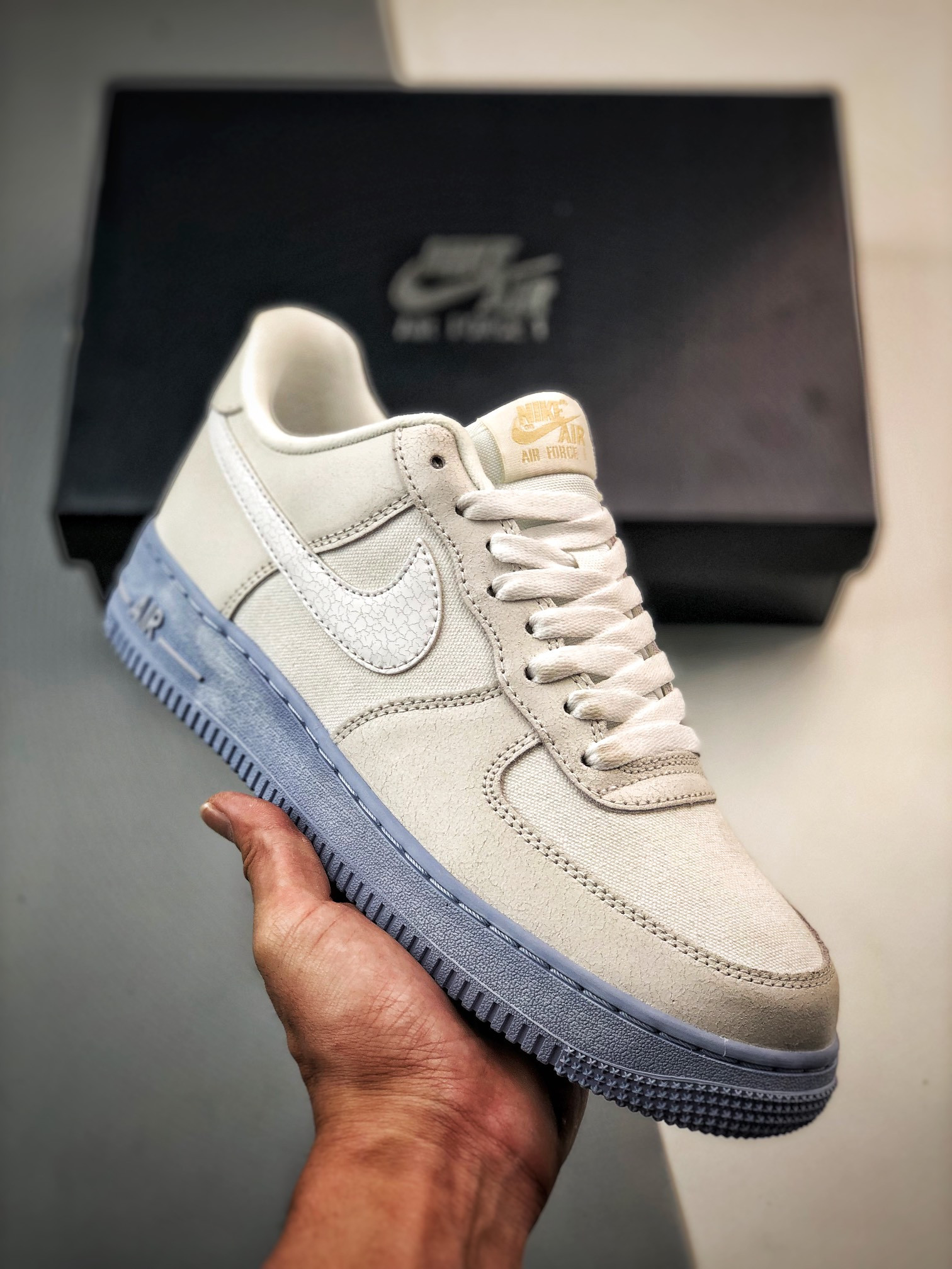 Nike Air Force 1 Low EMB Salt Flats WhiteBlue WhisperGrey DV0787-100 5340325