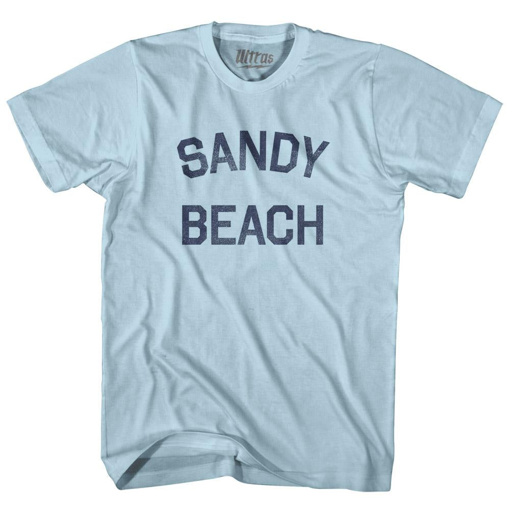 Wyoming Sandy Beach Adult Cotton Vintage T-shirt