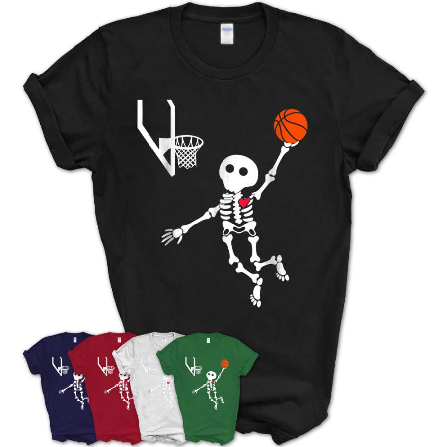 Basketball Skeleton Halloween Shirt &#8211; Teezou Store Chicclosets Fashion