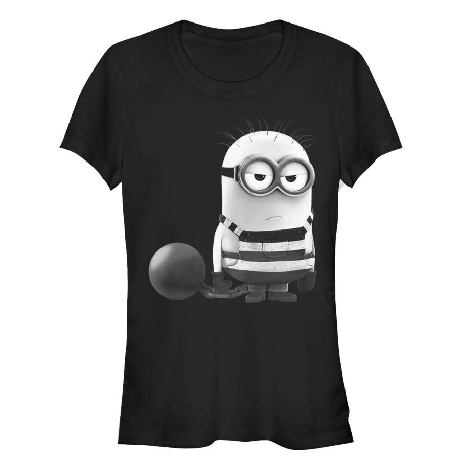 Despicable Me 3 Junior’s Minion Grumpy Prisoner  T Shirt