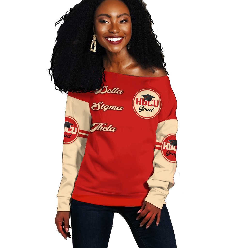 Sorority Sweatshirt – Delta Sigma Theta Hbcu Grad Off Shoulder