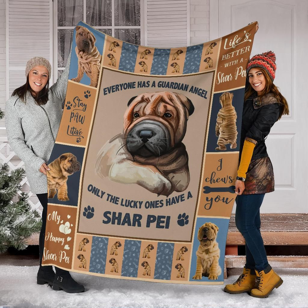 Shar Pei Blanket, Christmas Gift, Dog Lover Blanket