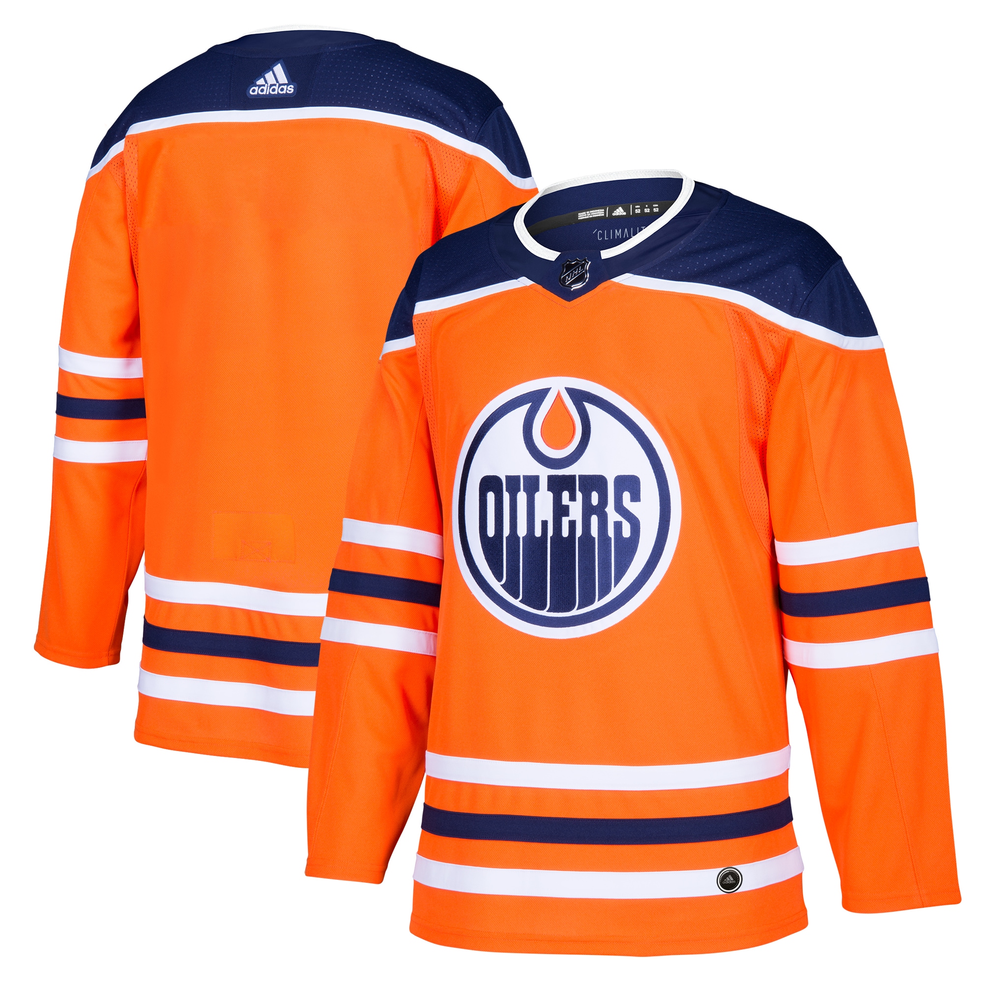 Edmonton Oilers Home Authentic Blank Jersey – Orange