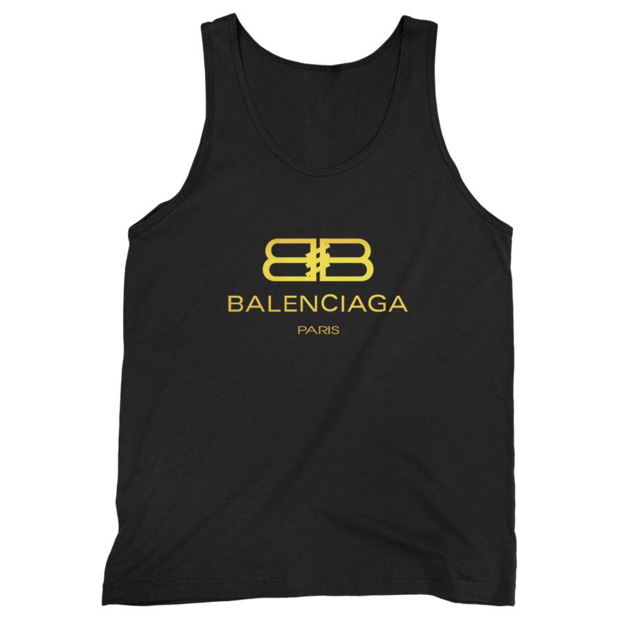 Bb Balenciaga Gold Man’s Tank Top