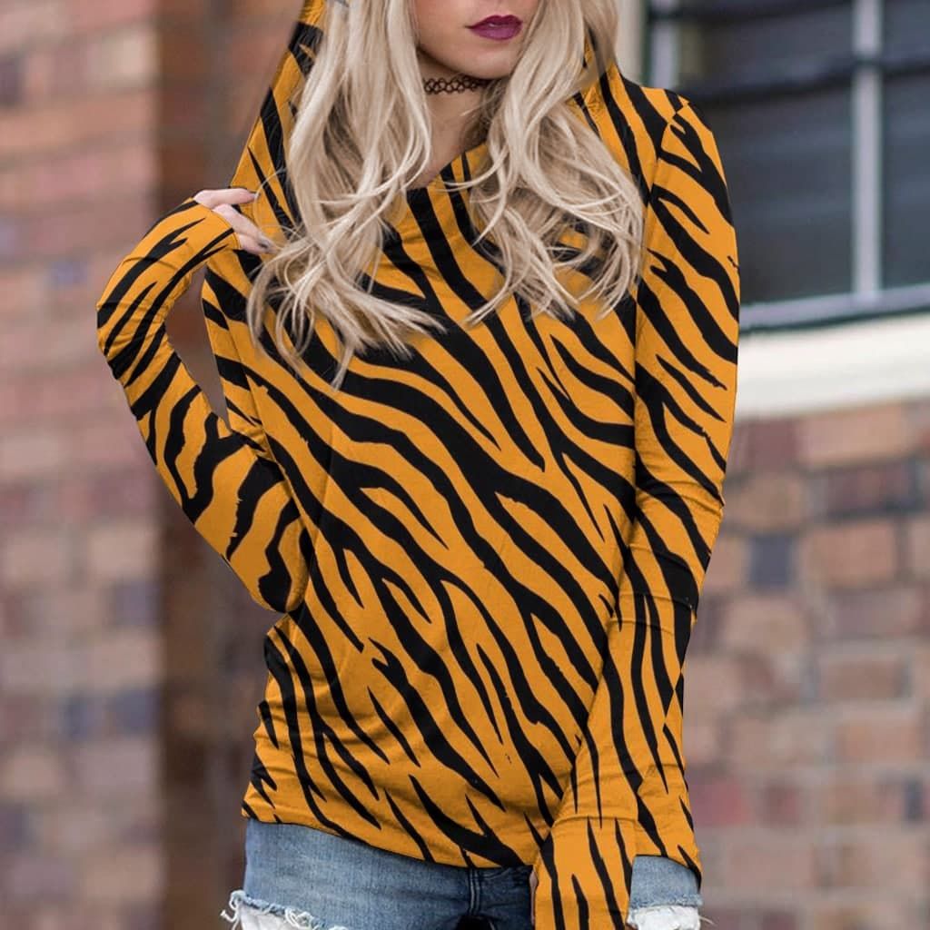 Tiger Sweatshirts Round Neck Pullover CH201102