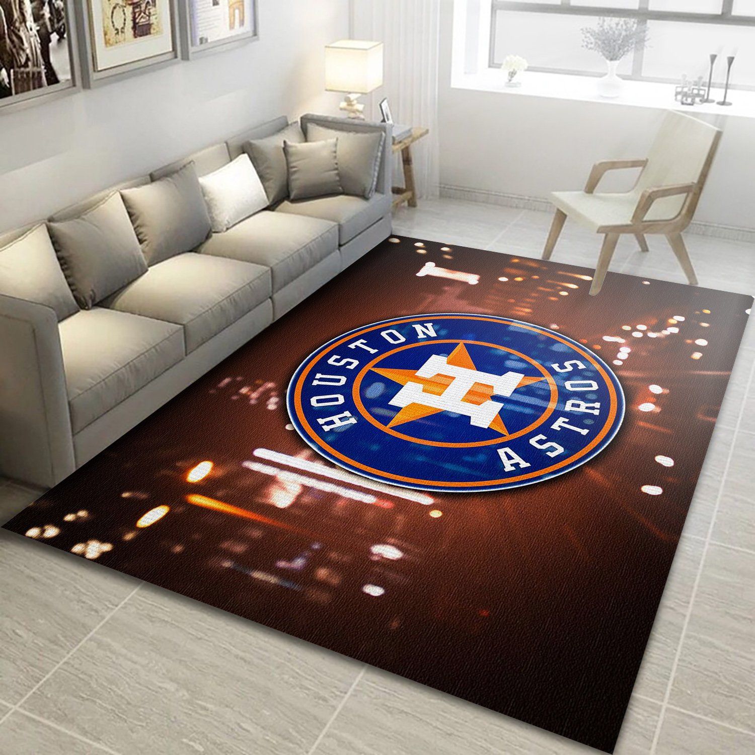 Houston Astros Area Rug Living Room Rug  Floor Us Decor