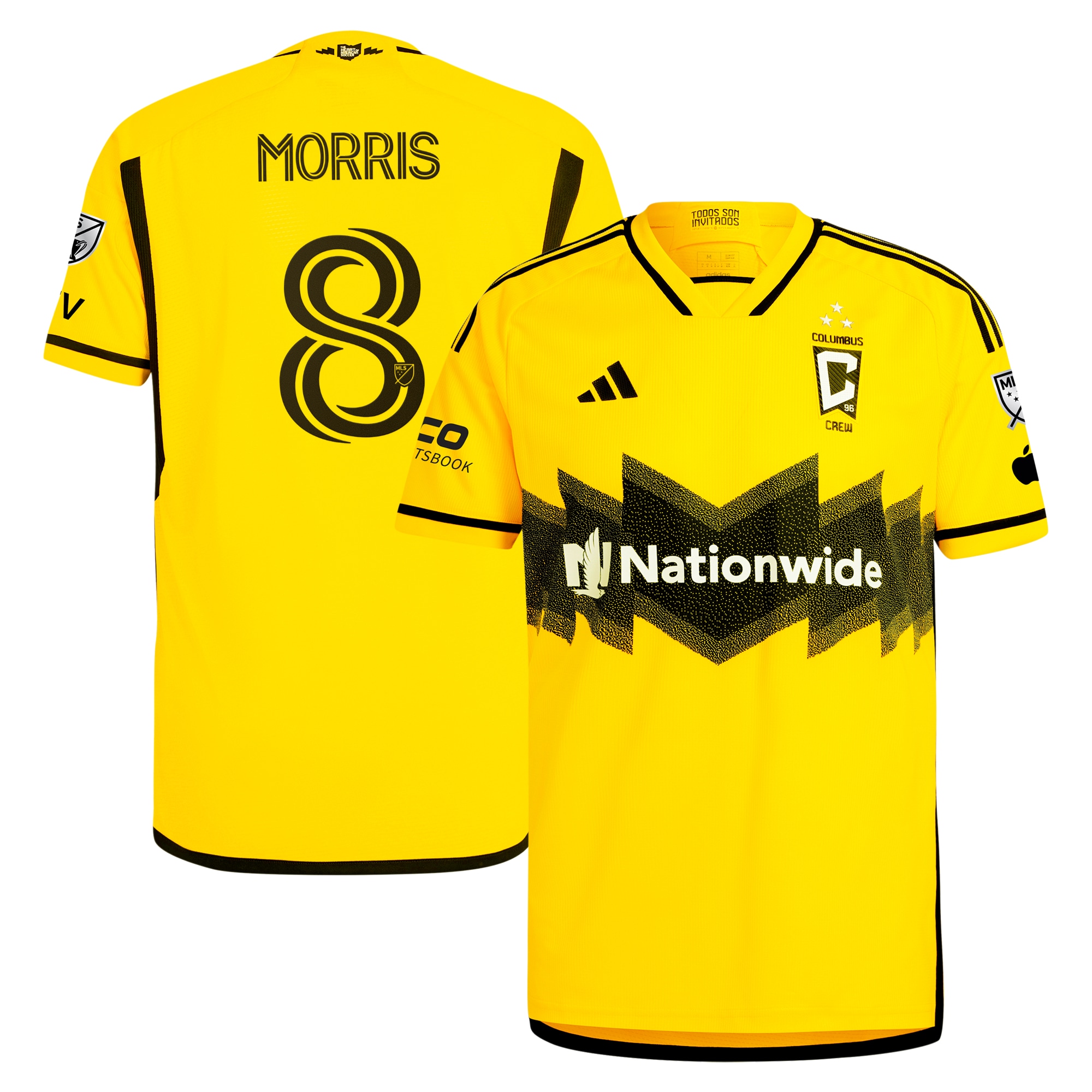 Aidan Morris Columbus Crew 2024 The Home Kit Authentic Player Jersey – Yellow