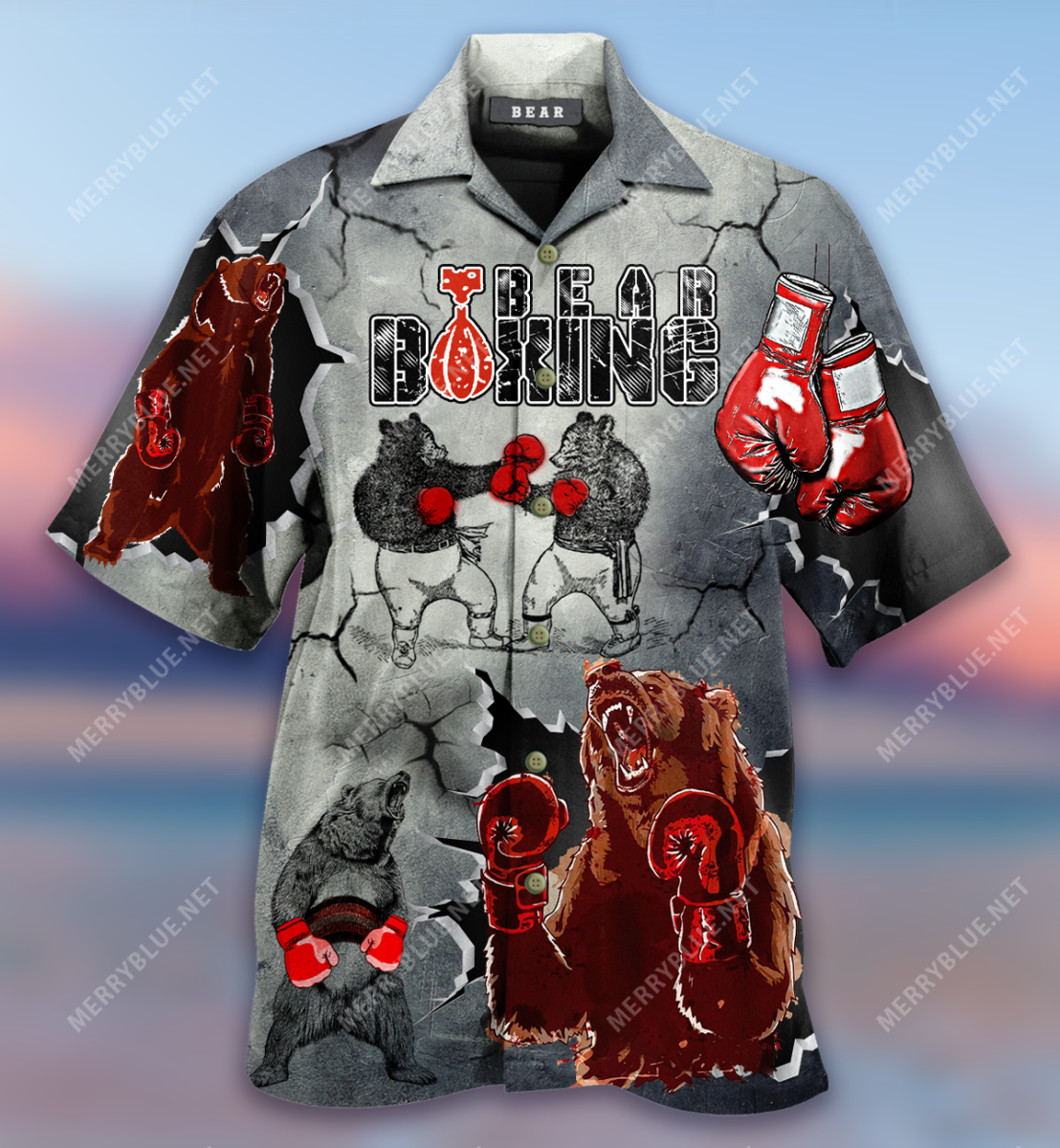 Amazing Boxing Bear Hawaiian Shirt