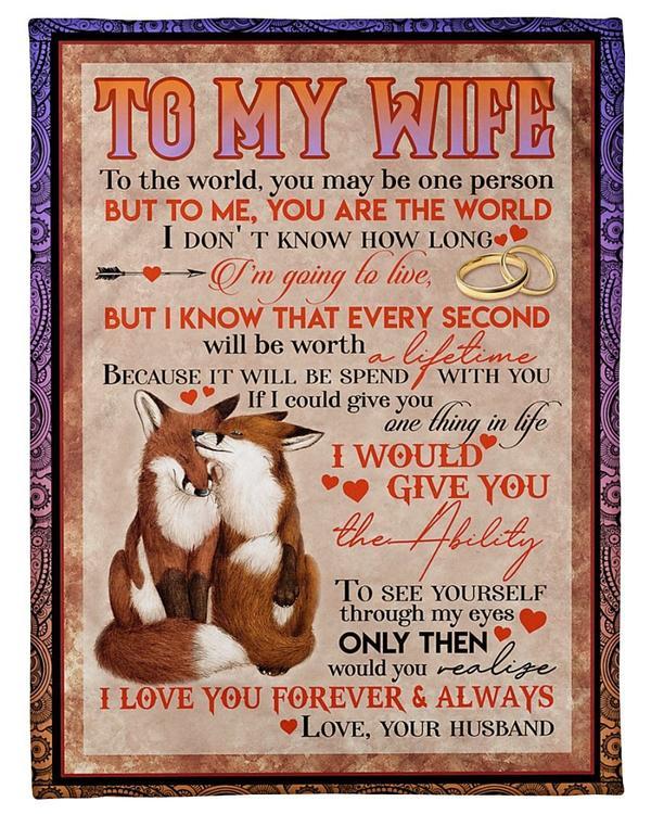 To My Wife I Could Give You Anything In Life Fleece Blanket Gift For Family,Birthday,Wife,Couple,Gift Home Decor Bedding Couch Sofa Soft And Comfy Cozy