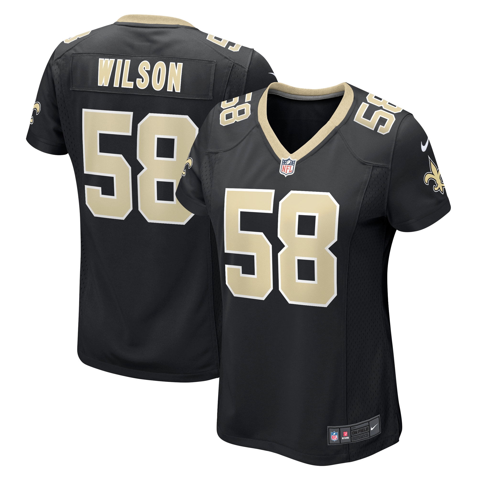 Women’s New Orleans Saints Eric Wilson Black Game Player Jersey