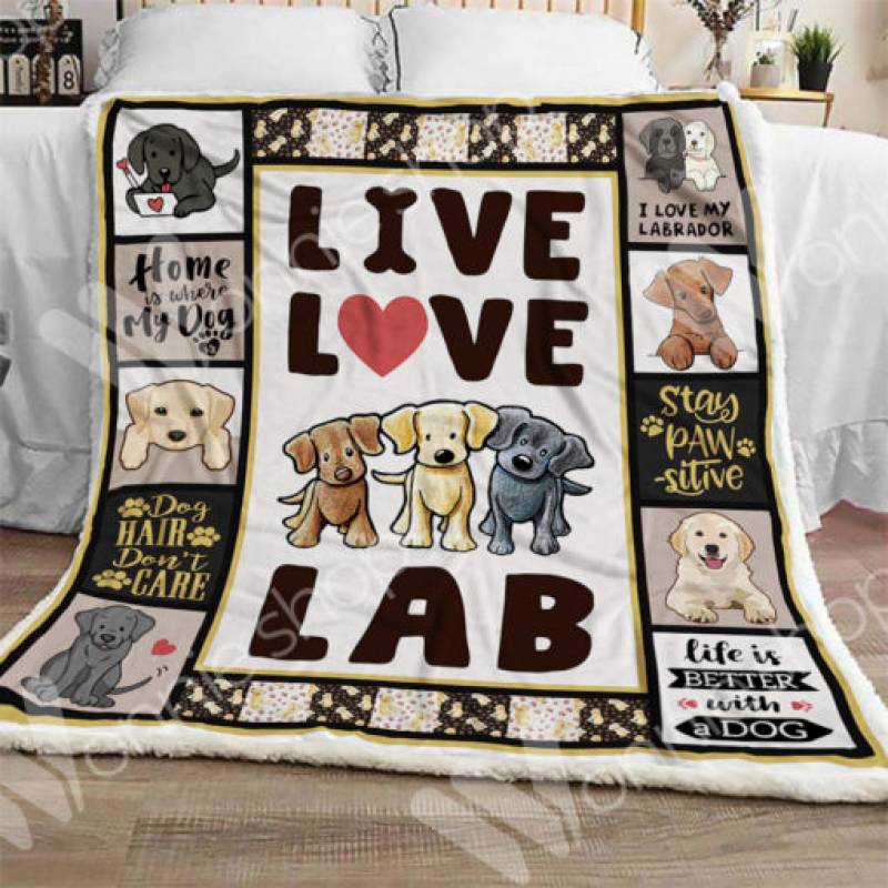 Labrador Retriever Dog Sherpa Blanket OCT3101 85O36