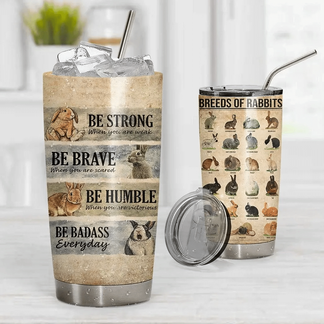 3D Rabbit Knowledge Custom Gift For Lover Day Travel Tumbler All Over Print Size 20Oz – 30Oz