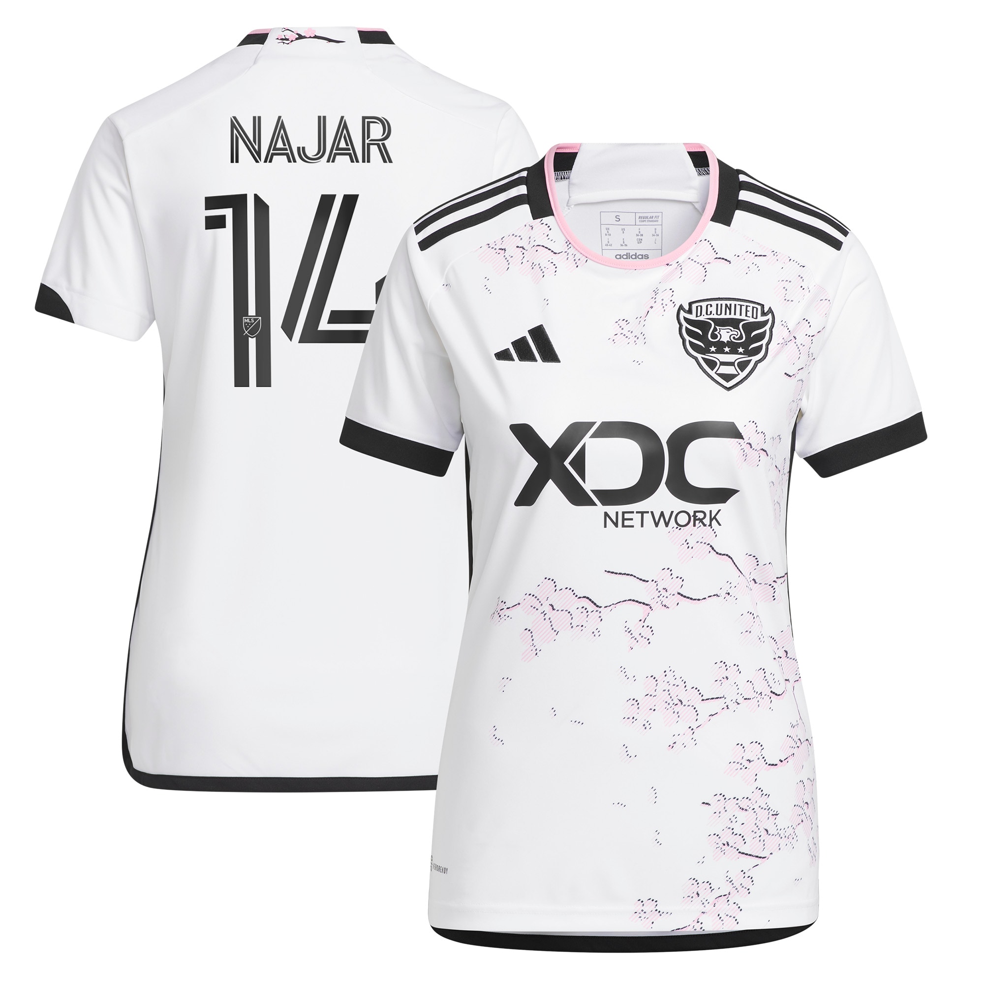 Andy Najar D.C. United Women's 2023 The Cherry Blossom Kit Replica Player Jersey – White