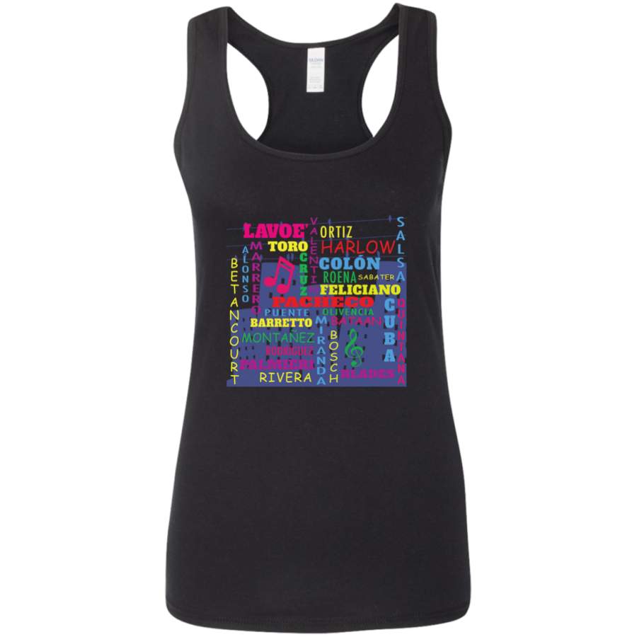 The Salsa All Stars G645RL Gildan Ladies’ Softstyle Racerback Tank