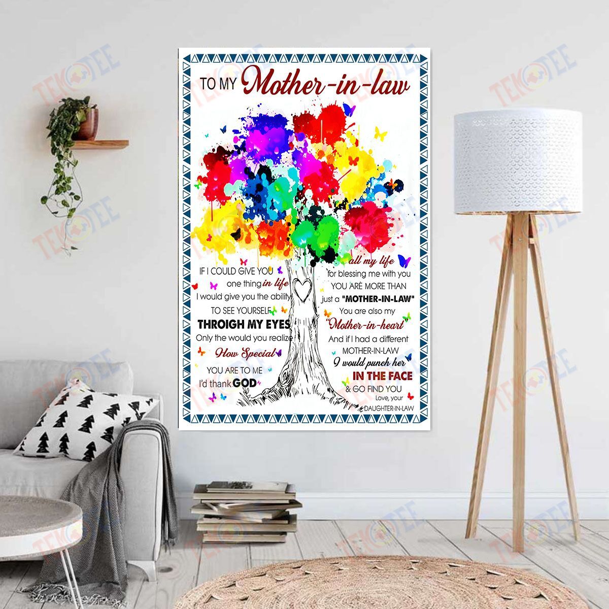 Canvas Art Prints To My Mother In Law How Special You Are To Me Wall Art Home Decoration