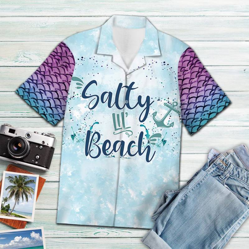 Mermaid Salty Hawaii Shirt Ha38665