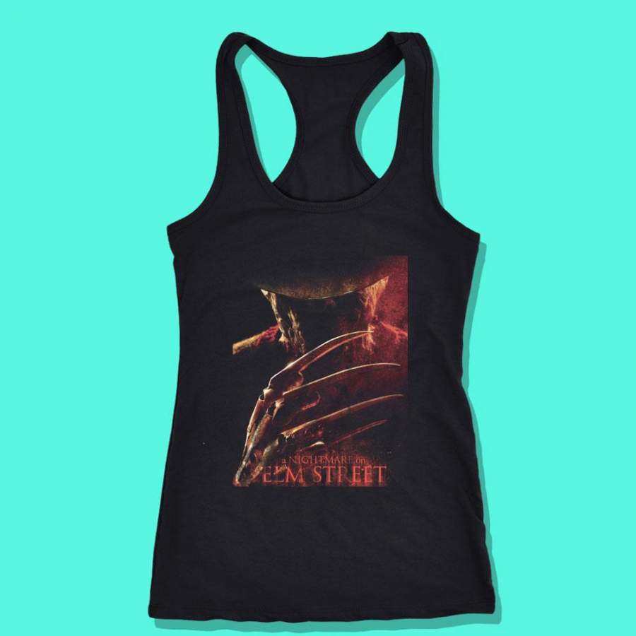 A Nightmare On Elm Street Poster Movie Freddy Krueger Women’S Tank Top