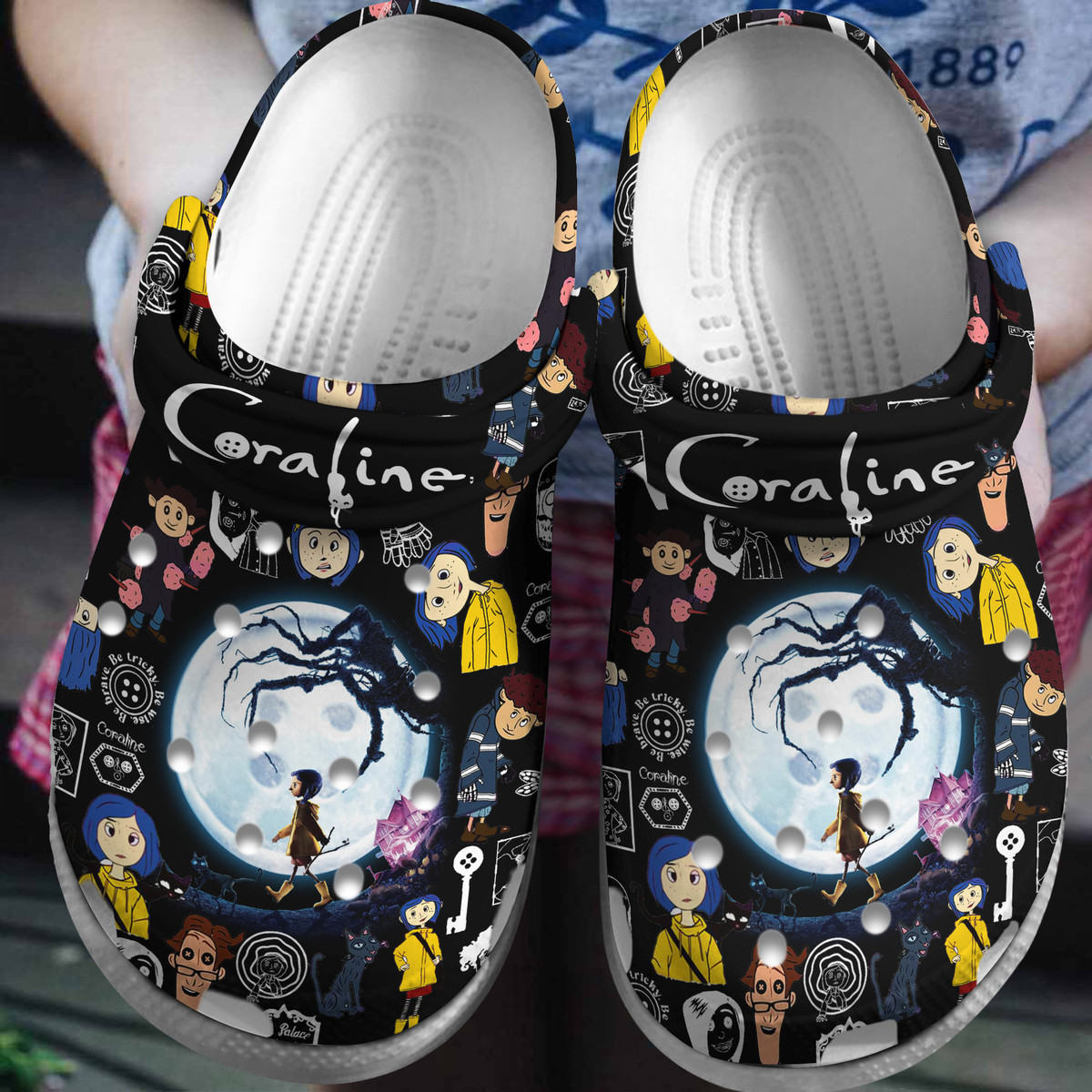 Coraline Movie Crocss Clogs For Men Women And Kid Bm1411-1875-1